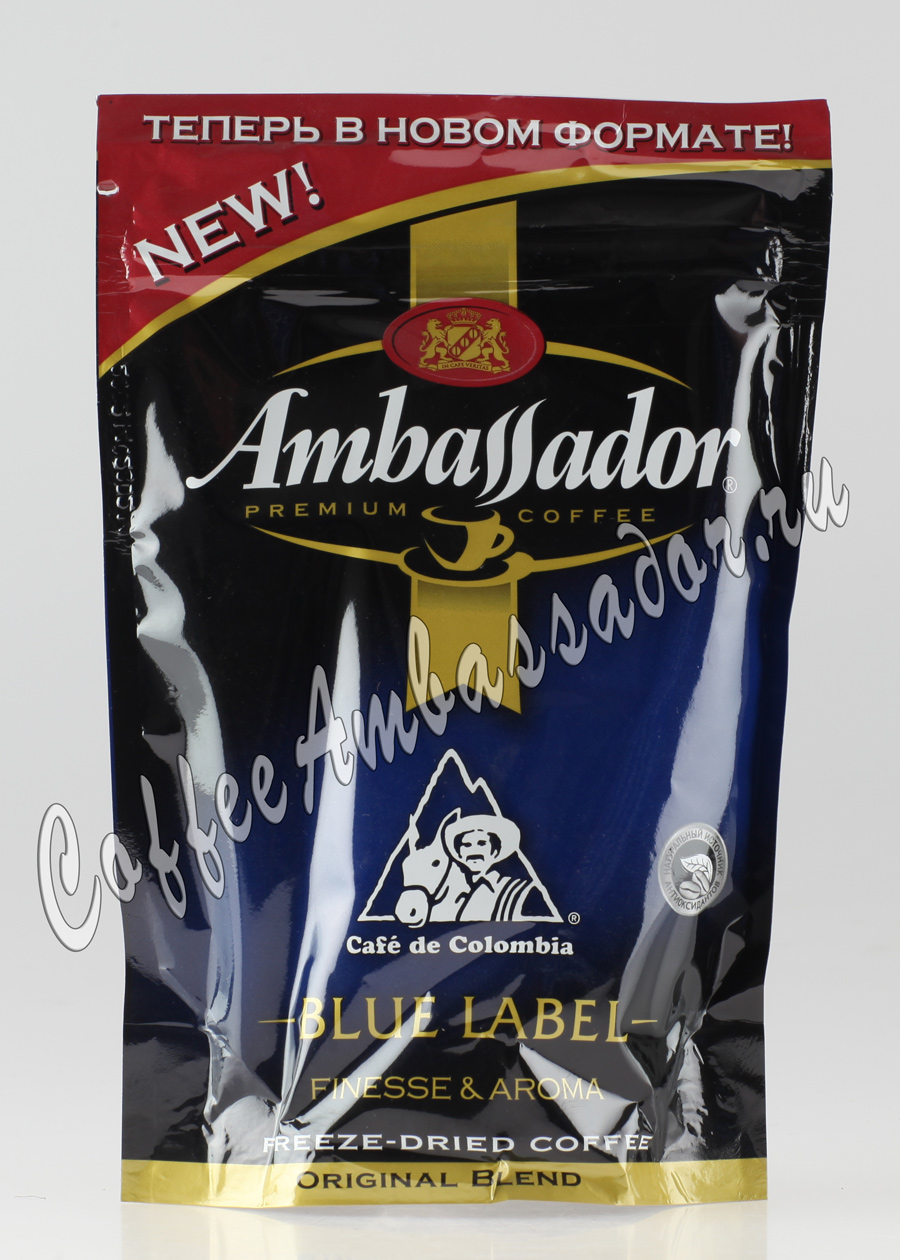 Кофе Ambassador (Амбассадор) Растворимый Blue Label 75 гр 