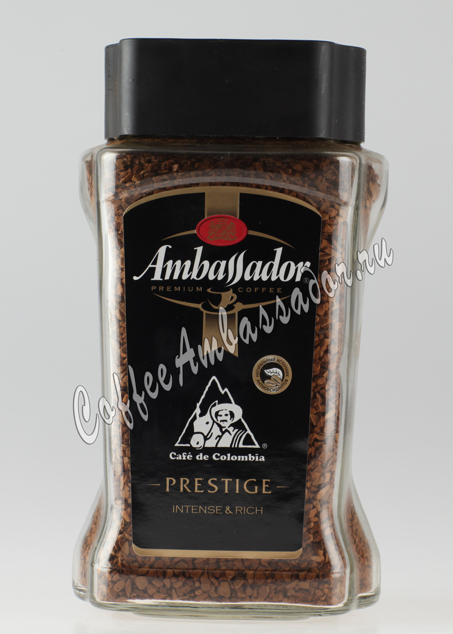 Кофе Ambassador (Амбассадор) Растворимый Prestige 190 гр (ст.б.)