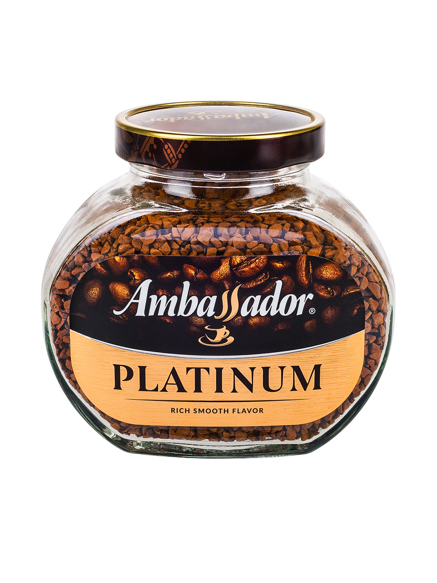 Кофе Ambassador (Амбассадор) Растворимый Platinum 95 гр (ст.б.)